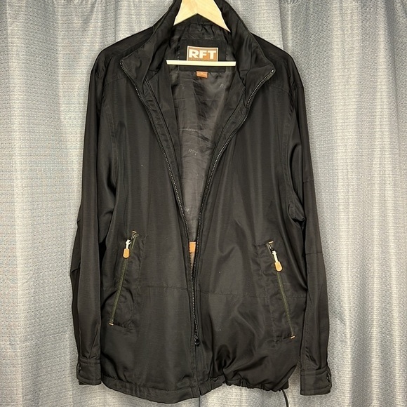 RFT RAINFOREST BLACK RAIN JACKET WITH ZIPPER FRONT - Picture 6 of 11